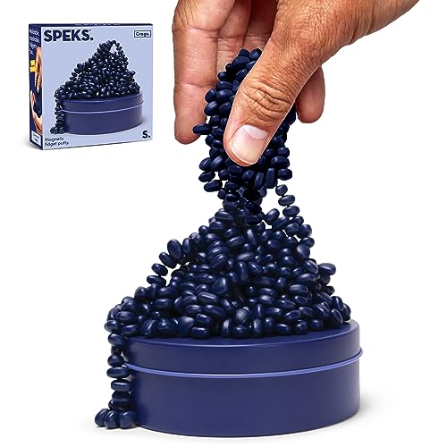 Speks Crags Ferrite Putty 500 Ferrite Stones in a Tin Fidget Toy for Adults Teens 14 Desk Toy for Office Stress Relief Present Matte Indigo Medium - Image 1