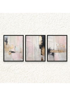 Art Decor Art Decor Framed Fine Art Set of 3 Abstract Modern Print Wall Art Vibrant Abstract at work Portrait Wall Décor for Home Living Room Bedroom Office Gifting  - Image 1