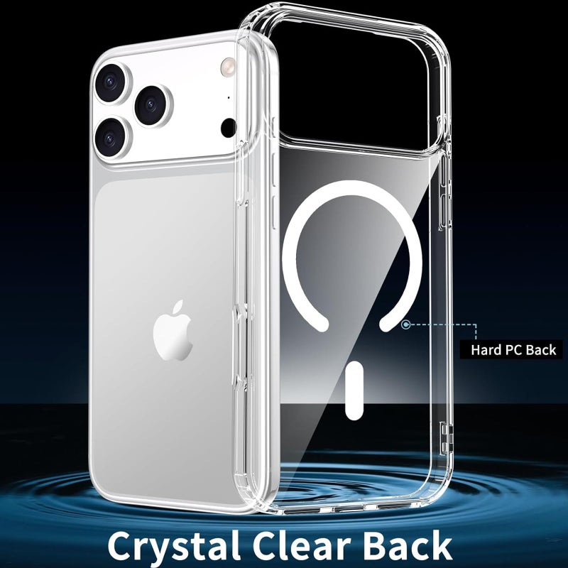 ZOZDOKG for iPhone 17 Pro Max Case Clear, Magnetic iPhone 17ProMax Case with Privacy Screen Protector Compatible with MagSafe Shockproof Slim Phone Case for 17 Pro Max Cover, Transparent. - Image 2