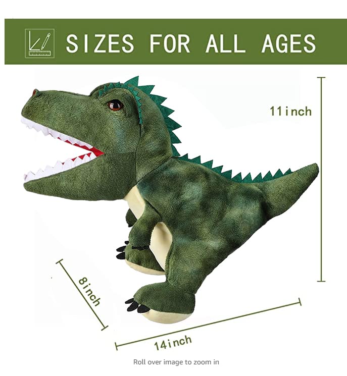 JUSTQUNSEEN Puppet Hand Puppets Puppets for Kids Dinosaur Hand Puppe ts Dinosaur Toys Plush Puppet Stuffed Hand P uppet Dinosaur ToyPuppet Story Toys Dinosaur Puppets Dinosaur to ys for Kids - Image 3