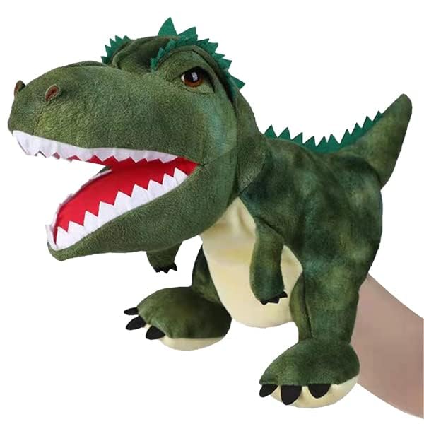 JUSTQUNSEEN Puppet Hand Puppets Puppets for Kids Dinosaur Hand Puppe ts Dinosaur Toys Plush Puppet Stuffed Hand P uppet Dinosaur ToyPuppet Story Toys Dinosaur Puppets Dinosaur to ys for Kids - Image 1