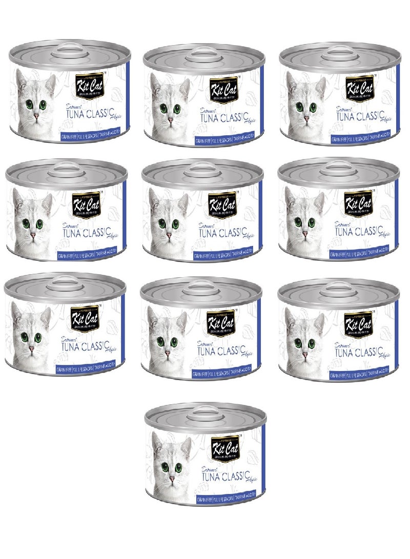 Kit Cat 10PC Kit Cat Tuna Classic 80g - Image 1