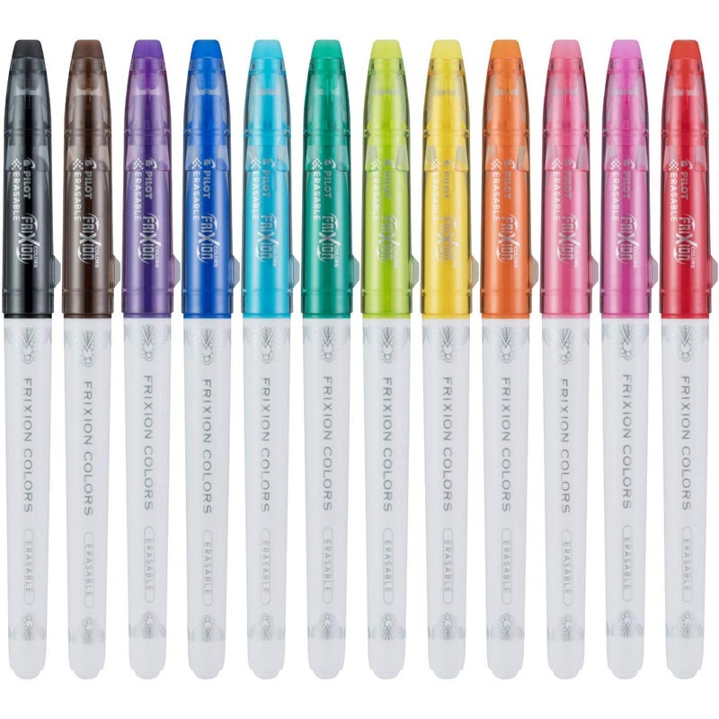 Pilot, FriXion Colors Erasable Marker Pens, Bold Point, Pack of 12, Assorted Colors - Image 2