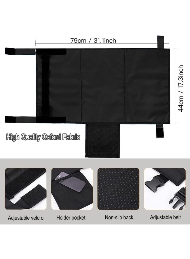 Dovva Toddler Airplane Travel Bed, Airplane Footrest Seat Extender for Kids,Toddler Airplane Bed, Toddler Airplane Travel Essentials, Portable Waterproof Airplane Seat Extender for Baby (Black) - Image 3