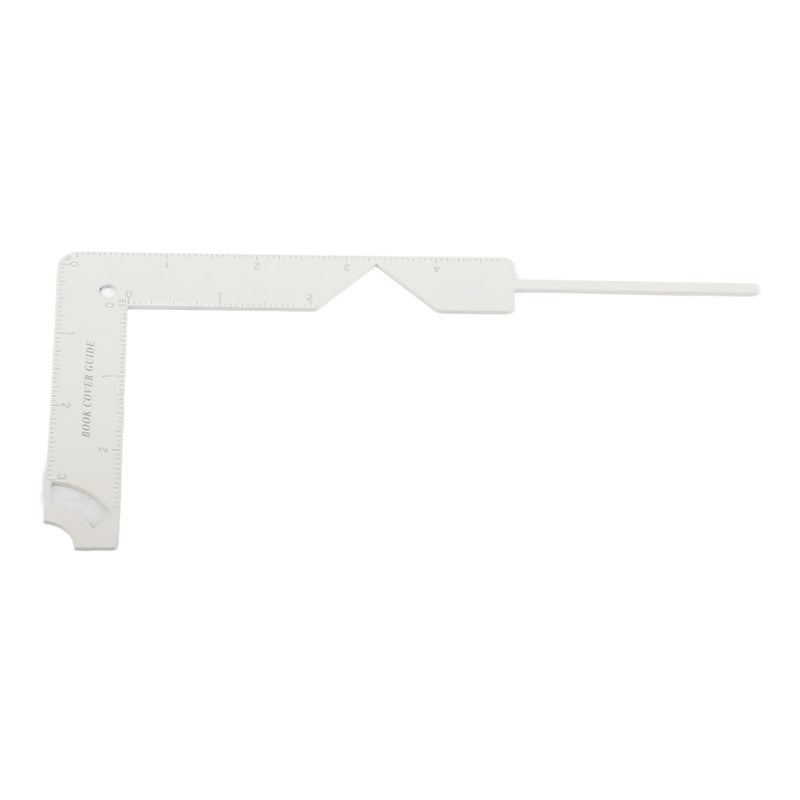 Book Cover Guide Sturdy Metal Simple High Accuracy Multi Function Bookbinding Ruler for Home School Scrapbooking - Image 1