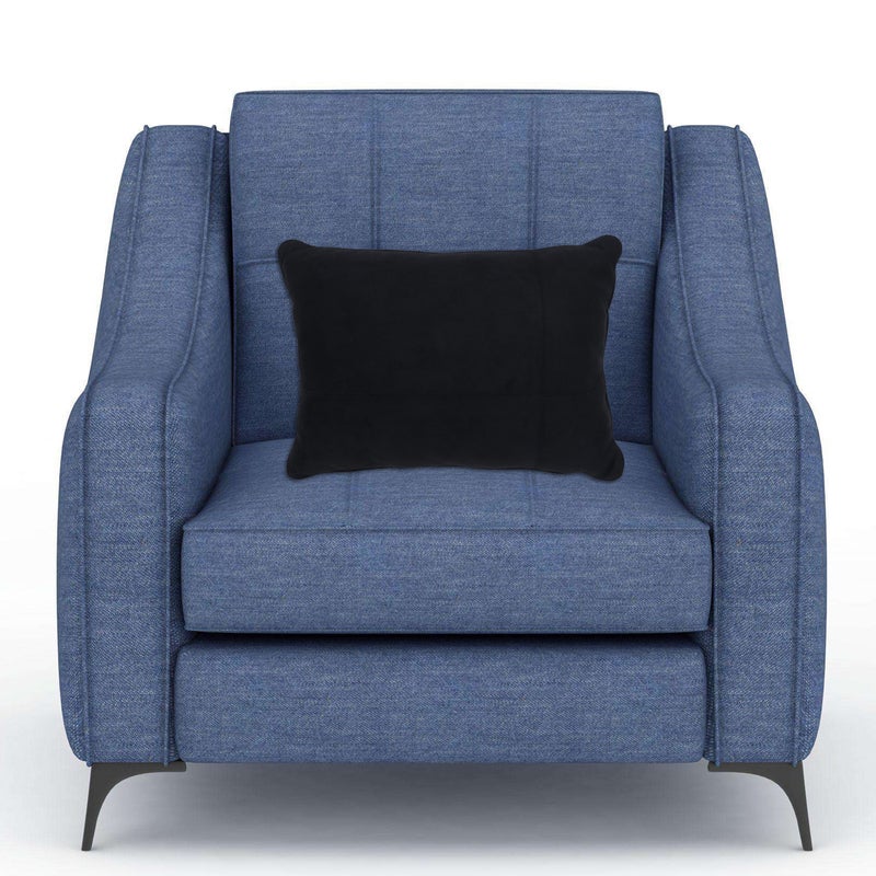 Breathable Office Chair Sofa Pillow Suede Fabric Car Cushion Multifunctional Waist Cushion (Black) - Image 3