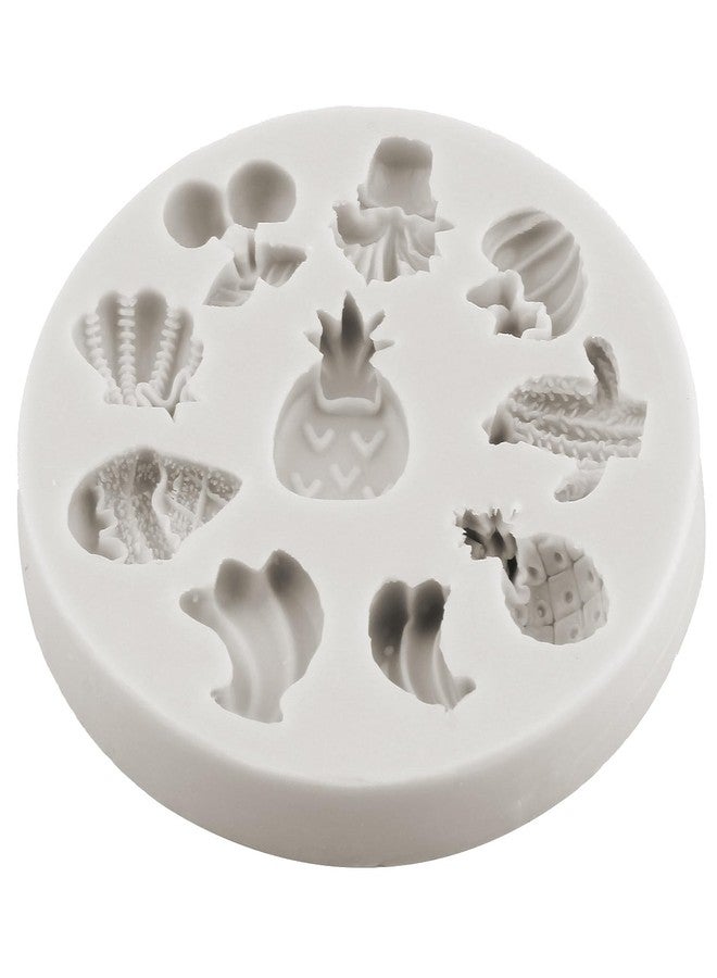 MINFEIDMS Vegetable Fruit Radish Tomato Eggplant Cabbage Silicone Mold Strawberry Watermelon Banana Chocolate Fondant Mold For Cake Decorating Cupcake Topper Gum Paste Polymer Clay Set Of 4 - Image 4