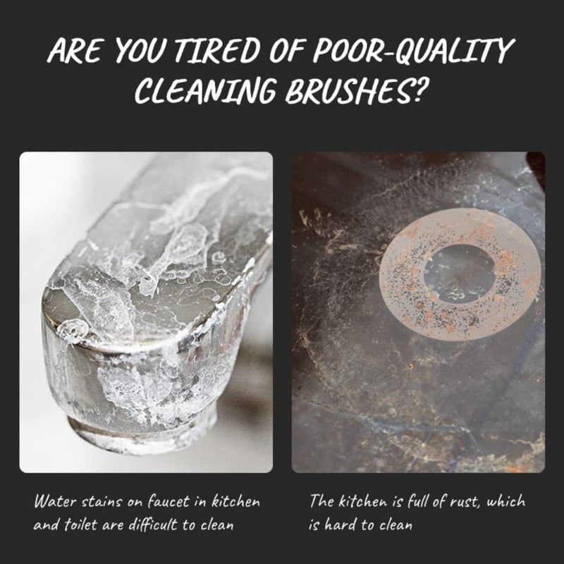 Klever Kitchen Rust Cleaning Easy Limescale Eraser ArtifactStainless Steel Stains Eraser Decontamination Cleaner Eraser Rust Remover For Kitchen Home2 Pcs - Image 5