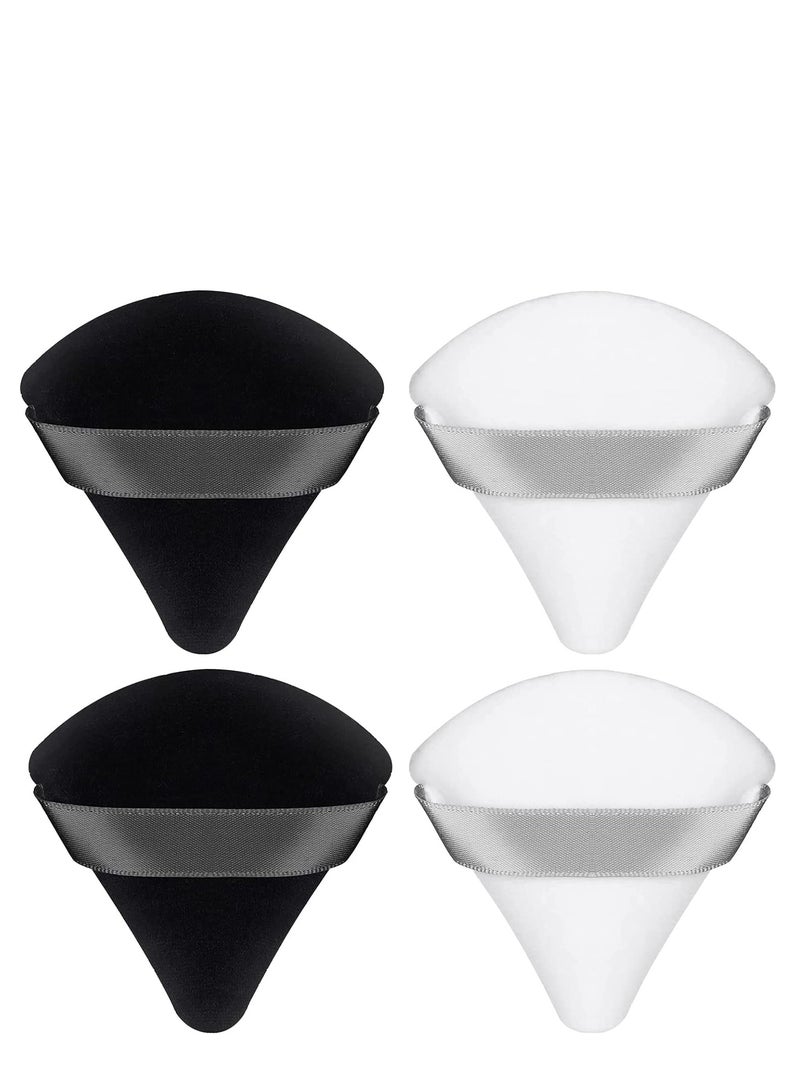 Triangle Powder Puffs Face Cosmetic Powder Puff 4 pcs - Image 1
