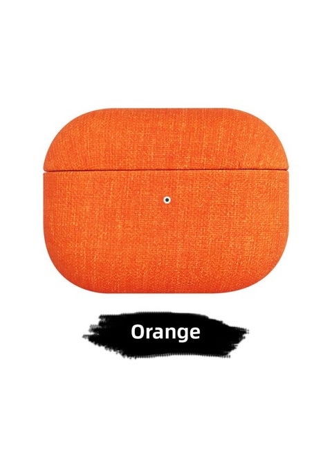 AirPods Pro2 Protective Cover For Apple Three-generation Headphones AirPods4 All-inclusive Four-generation Headphone Case-Color:Orange-Applicable Models:Airpods 4