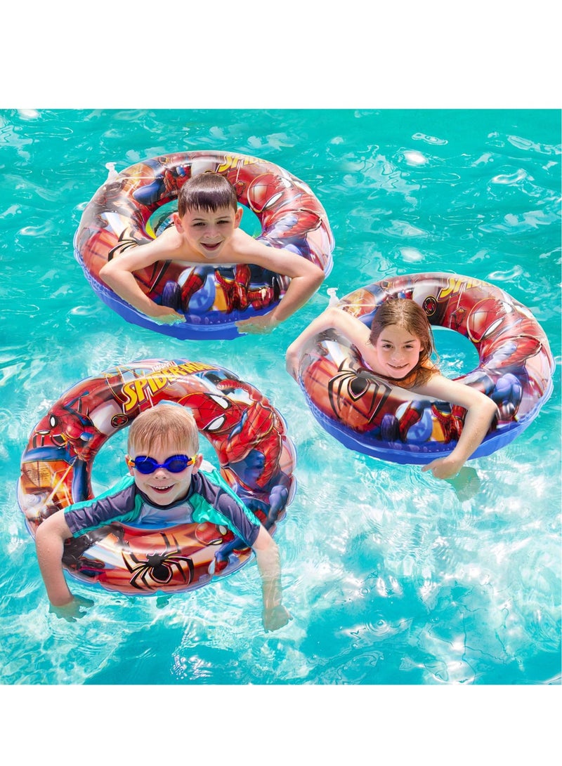 Pool Inflatable Ring, Swimming Rubber Ring for Kids, Cartoon Anime Swimming Ring Inflatable Pool Float for Kids 2-9 Years, Boys Girls Floating Ring Swim Ring for Summer Beach Pool Party - Image 3