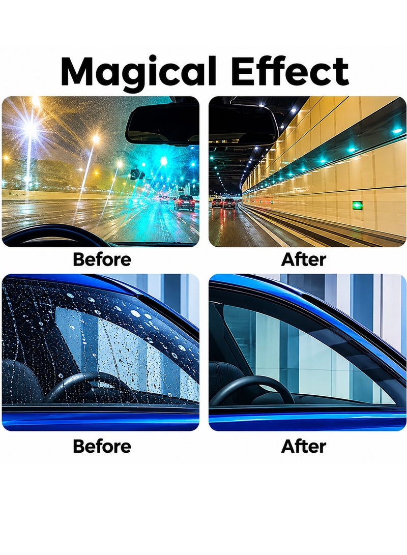 X Pro 99 X-PRO 99 Windshield Cleaner 250ml Glass Cleaning Liquid for Car Windshield Side Window Mirror Sunroof Shower Glass Door Oil Film Water Stain Remover Rain Mark Cleaner Bug Residue Cleaner Bird Dropping Remover Streak Free Formula - Image 3