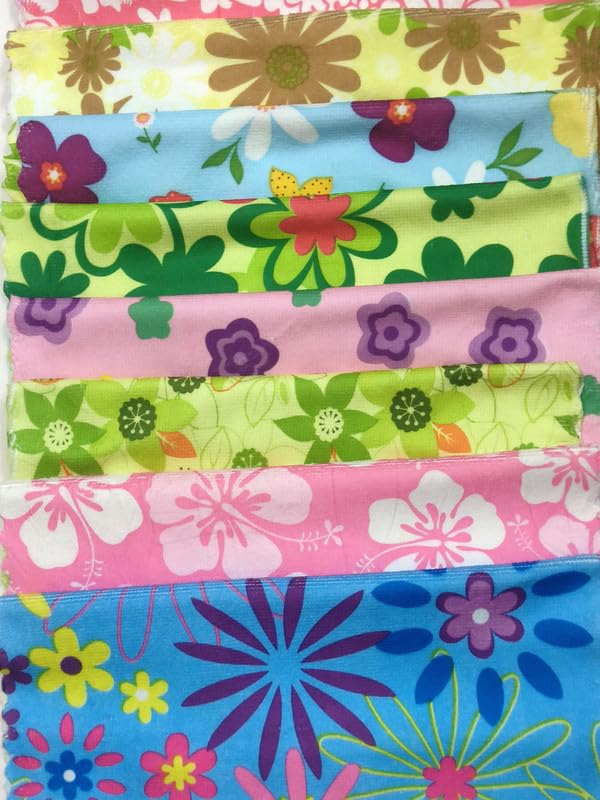 MIKONIKO napkin hankyCotton HandkerchiefFace HankyRumalFace TowelsThin Face Napkin for WomensBabyGirlsDaily Use Multicolored Set of 24 - Image 2