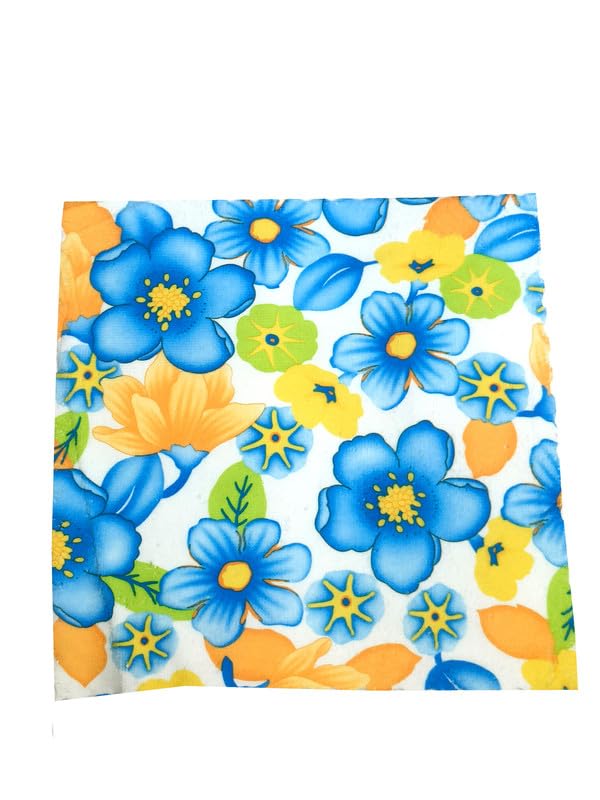 MIKONIKO napkin hankyCotton HandkerchiefFace HankyRumalFace TowelsThin Face Napkin for WomensBabyGirlsDaily Use Multicolored Set of 24 - Image 4