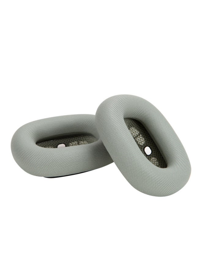 Generic - Suitable For Apple Airpods Max Headphone Cover Protein Leather Mesh Sheepskin Earmuffs Magnetic Sponge-Color:Dark Gray Mesh One - Image 1