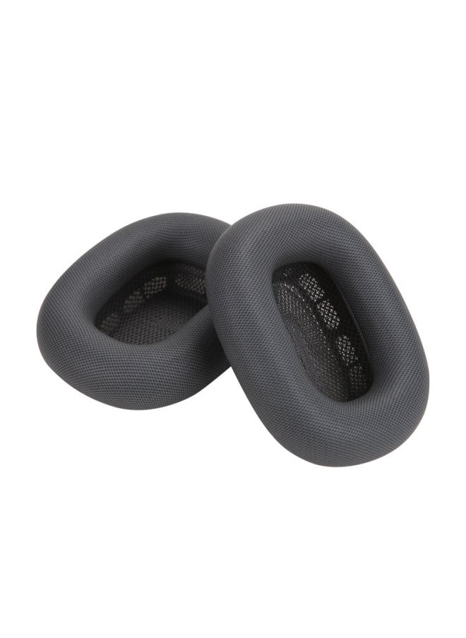 Generic - Suitable For Apple Airpods Max Headphone Cover Protein Leather Mesh Sheepskin Earmuffs Magnetic Sponge-Color:Dark Gray Mesh One - Image 1