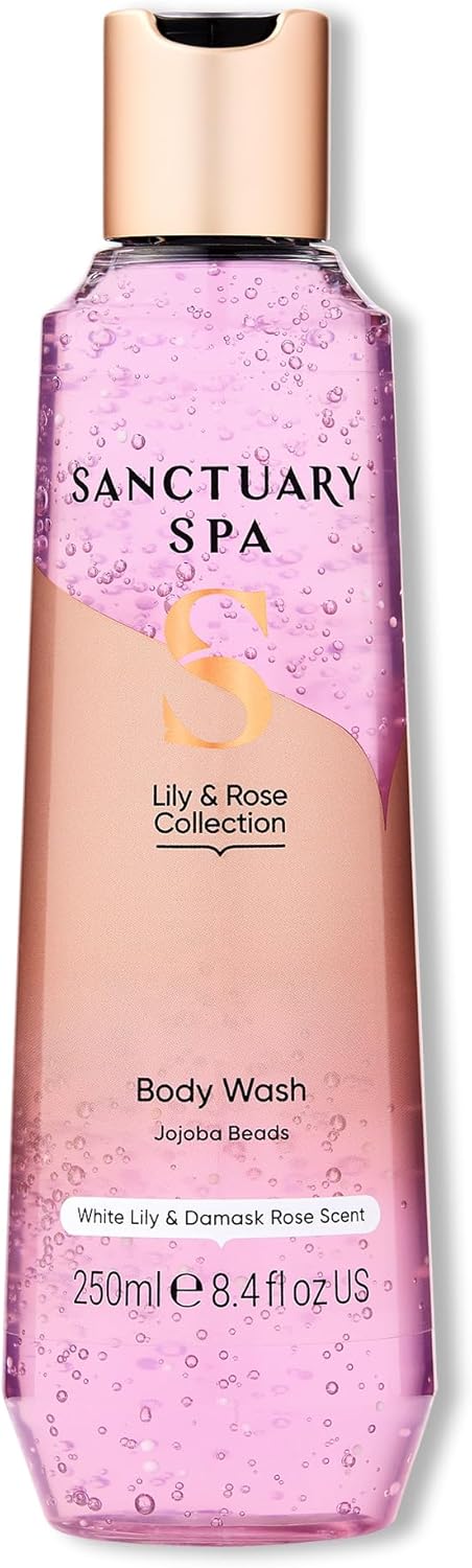 Sanctuary Spa Lily and Rose Shower Gel Body Wash Vegan and Cruelty Free 250ml