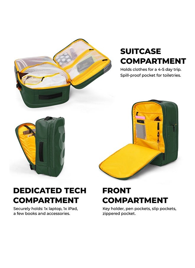 Mokobara MOKOBARA The EM Travel Backpack 45L Premium 16" Unisex Multipurpose Backpack (Green)  - Image 3