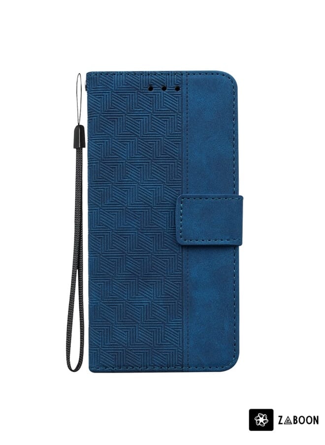 Green Tiger - For Nokia C2 2nd Edition Geometric Embossed Leather Phone Case(Blue) - Image 1