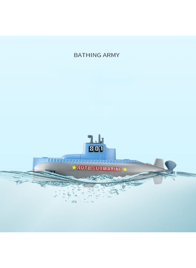 هالامودو لعبة غوص للحمام للأطفال - لعبة مائية ميكانيكية للسباحة في حوض الاستحمام والمسبح والشاطئ - تصميم مقاوم للماء من بلاستيك ABS، لعبة عائمة زورب آلية، لعبة غوص للحمام، لعبة سباحة للحمام، لعبة مائية، لعبة حوض سمك، نموذج غواصة، هدية لطيفة للأولاد والبنات (٢٣ × ٦.٥ × ٨ سم) - Image 4