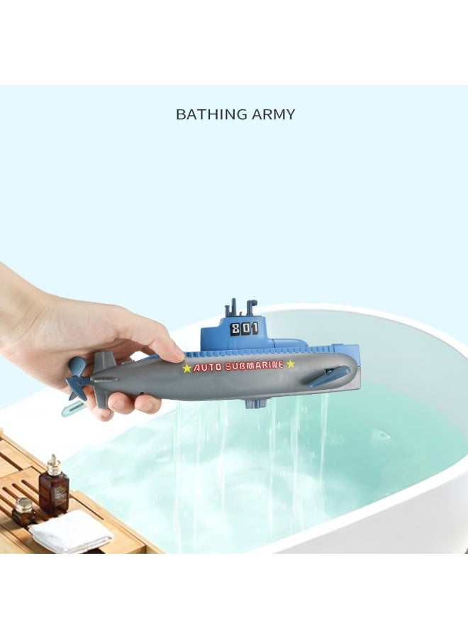 هالامودو لعبة غوص للحمام للأطفال - لعبة مائية ميكانيكية للسباحة في حوض الاستحمام والمسبح والشاطئ - تصميم مقاوم للماء من بلاستيك ABS، لعبة عائمة زورب آلية، لعبة غوص للحمام، لعبة سباحة للحمام، لعبة مائية، لعبة حوض سمك، نموذج غواصة، هدية لطيفة للأولاد والبنات (٢٣ × ٦.٥ × ٨ سم) - Image 5