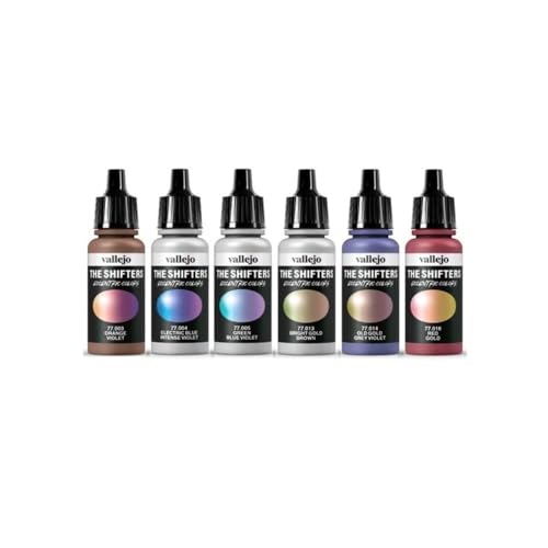 Vallejo - The Shifters Space Dust | Set of 6 Metallic Acrylic Airbrush Colours | Ideal for Painting Fantasy Figures and Wargames | Contains 6 bottles x 17 ml (0.57 fl.oz.) - Image 2