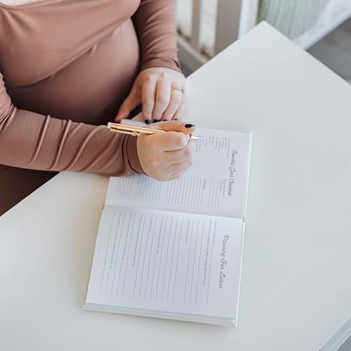 Pearhead Linen Pregnancy Journal, Milestone Tracker, Baby Keepsake Book, Gift for Expecting Moms, Sonogram Photo Insert, My Pregnancy Journal, Gender-Neutral Baby Gift, Beige - Image 5