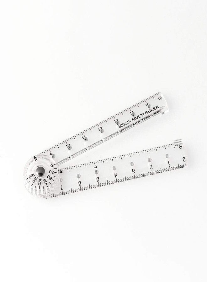 Midori DESIGNPHIL 42263006 Midori Multi Ruler, 6.3 inches (16 cm), Transparent - Image 3