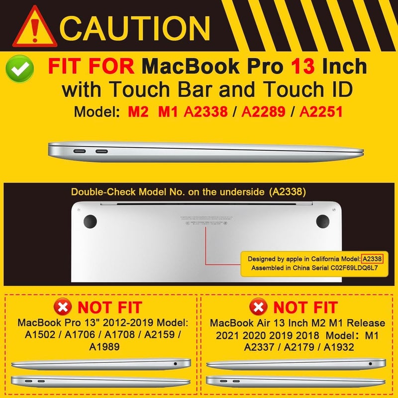 Batianda Heavy Duty Case for MacBook Pro 13 inch 2022 2020 Release A2338 M2 M1 A2289 A2251, Ergonomic Foldable Kickstand (Holds 22lbs) Matte Translucent Shockproof Cover with Spare Parts, Rose - Image 2