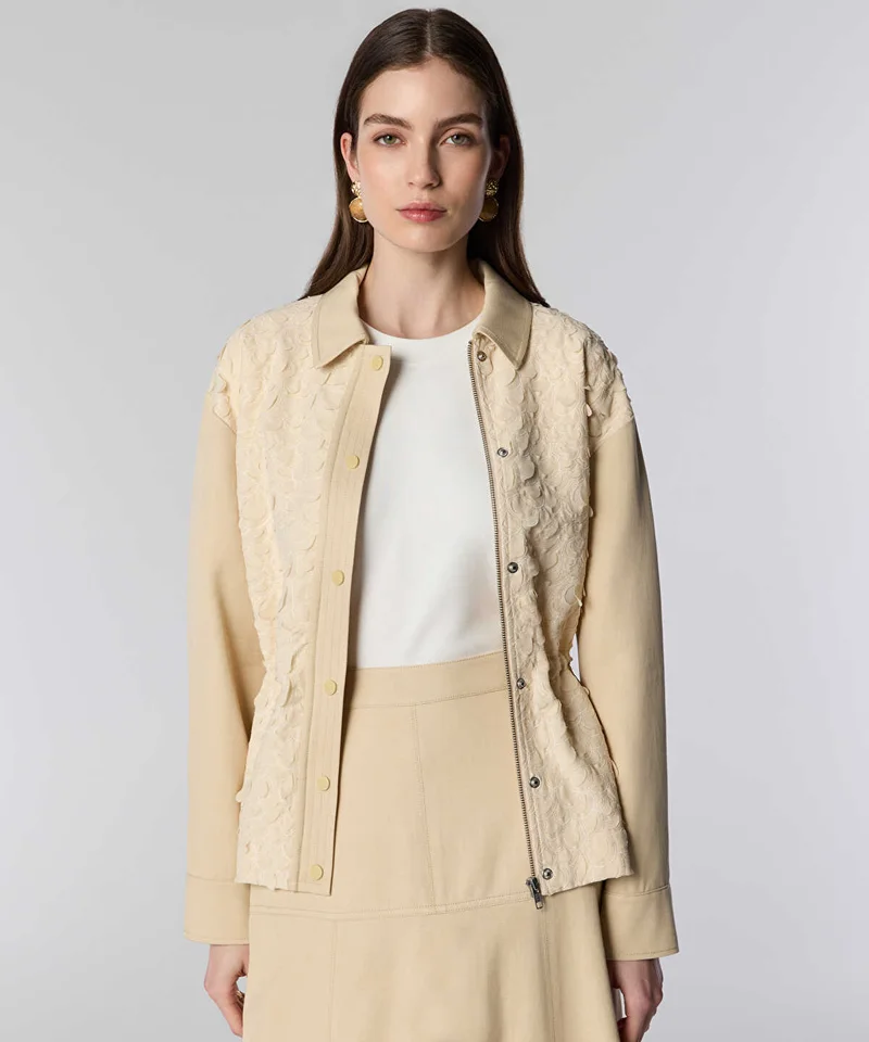 Ipekyol  Textured Jacket with Adjustable Waist for Women | Best Price UAE