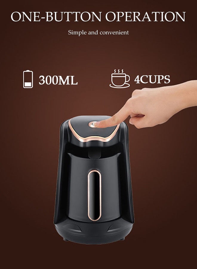 DUNISO آلة القهوة التركية الكهربائية، إبريق قهوة مزدوج الجوانب، يمكن استخدامها باليد اليسرى واليمنى، إيقاف تلقائي - Image 5