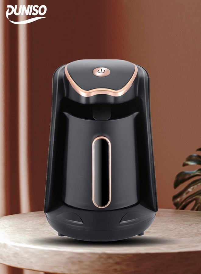 DUNISO آلة القهوة التركية الكهربائية، إبريق قهوة مزدوج الجوانب، يمكن استخدامها باليد اليسرى واليمنى، إيقاف تلقائي - Image 2