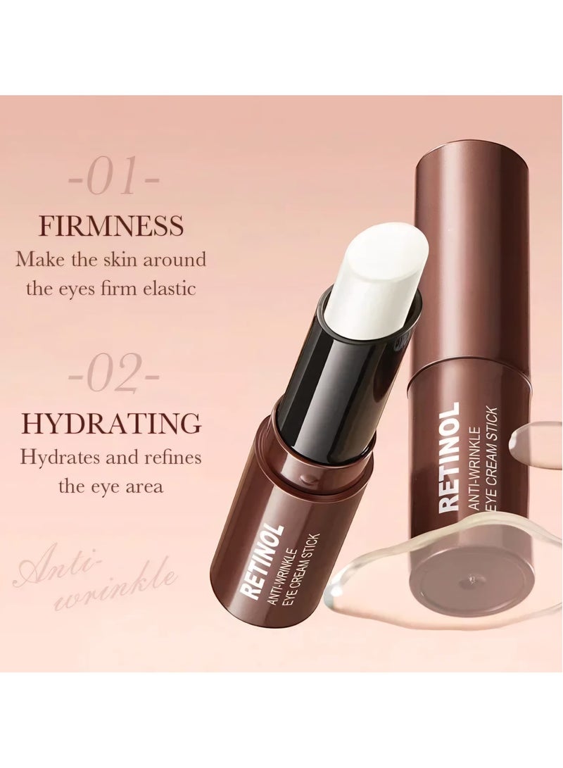 MEC Retinol Eye Cream Stick, Moisturizing Nourishing Firming Eye Skin, Anti Dark Circles under Eyes Moisturizer 3g - Image 2