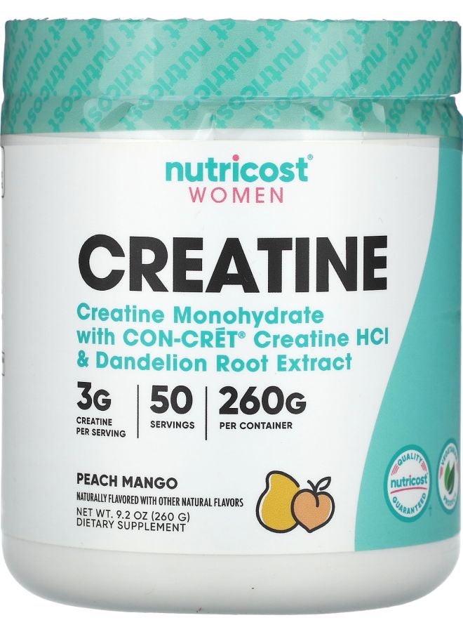 Nutricost Women Creatine Peach Mango 9.2 oz (260 g)