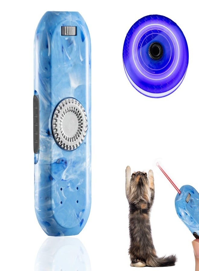 Qpets® Cat Laser Toys, Cat Teasing Toy with 5 Laser Patterns & Fidget Spinner Design, Pocket Cats Laser Pointer Pen Toy for Interactive Play Fun Exercise & Training for Cats Dogs - USB Rechargeable - Image 1