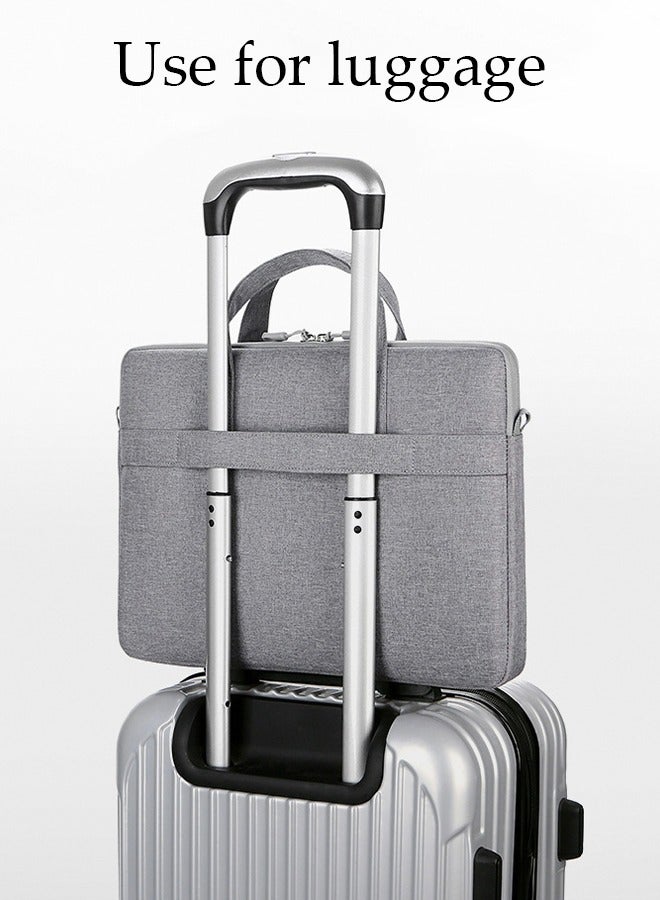 DUNISO 15.6 Inch Laptop Bag with Multi Compartment Lightweight Laptop Hand Bag Crossbody Bag Travel Business Briefcase Water-Resistant Dust-proof Shoulder Messenger Bag for Men and Women Work Office - Image 5