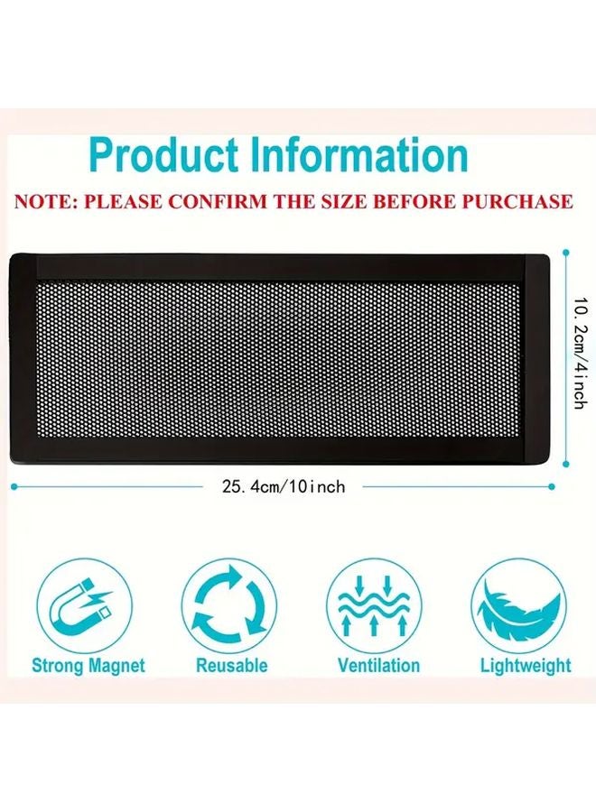 3pcs 4x10 Inch Magnetic Vent Cover Strong Adhesion Insect Dust Proof Breathable Mesh - Image 3