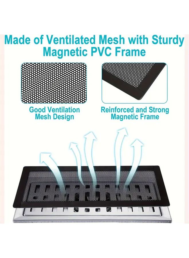 3pcs 4x10 Inch Magnetic Vent Cover Strong Adhesion Insect Dust Proof Breathable Mesh - Image 5