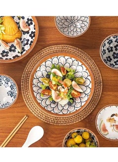 ROOMTONE ROOMTONE Bowl and plate set, with chipstick, Perfect Home Decor and Gift  - Image 3