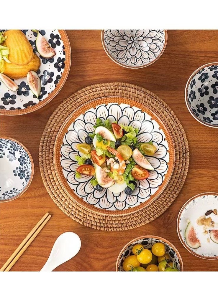 ROOMTONE - ROOMTONE Bowl and plate set, with chipstick, Perfect Home Decor and Gift - Image 1