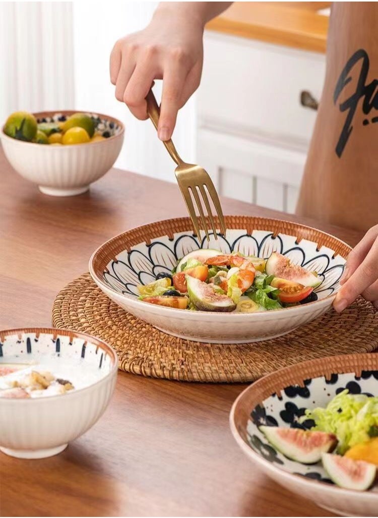ROOMTONE - ROOMTONE Bowl and plate set, with chipstick, Perfect Home Decor and Gift - Image 1