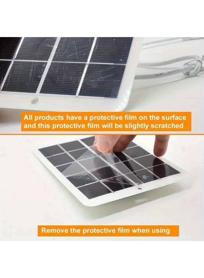 Portable 1pc Solar Charger USB Compatible For Outdoor Camping Travel Car Mount - Image 5