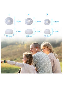 Beauenty 12 Pieces Replacement Silicone Ear Buds For AirPods Pro White  - Image 5