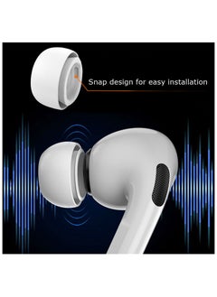 Beauenty 12 Pieces Replacement Silicone Ear Buds For AirPods Pro White  - Image 3