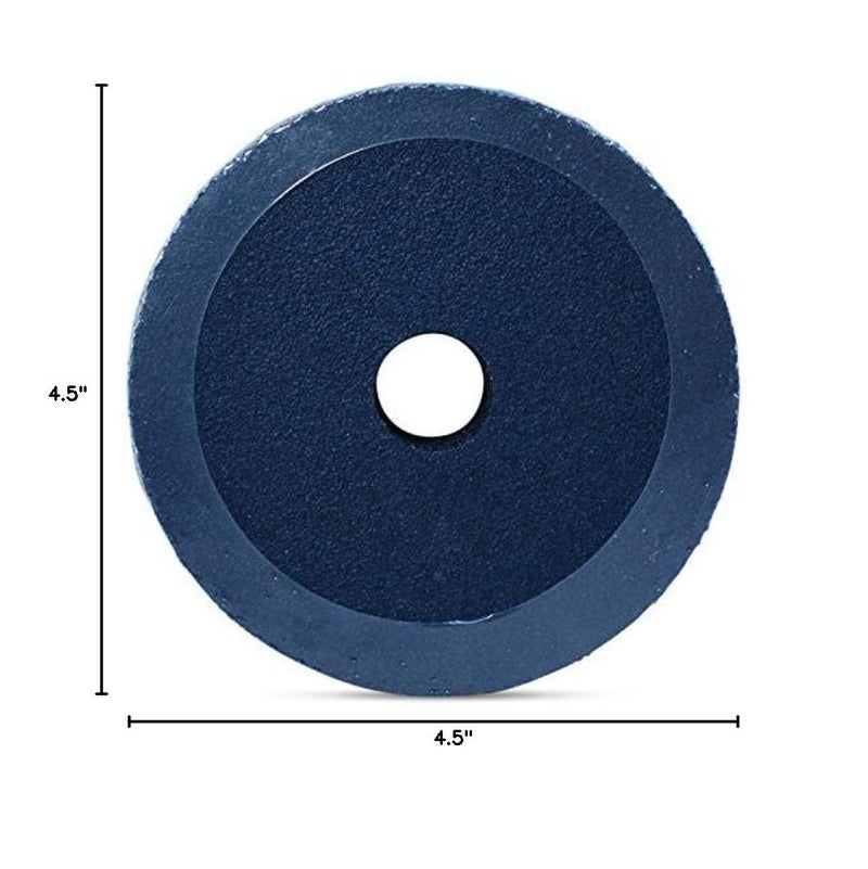 Zirconia Resin Fiber Sanding and Grinding Discs, 4.5” x 7/8”, 80 Grit - 25 Pack