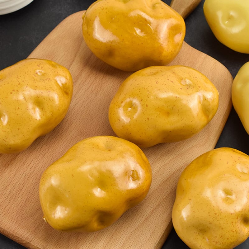 Lorigun Foam Fake Potatos Simulation Bubble Fruits & Vegetables Emotion Arrangement Scenes Props Simulation Potato X 5Pcs - Image 3