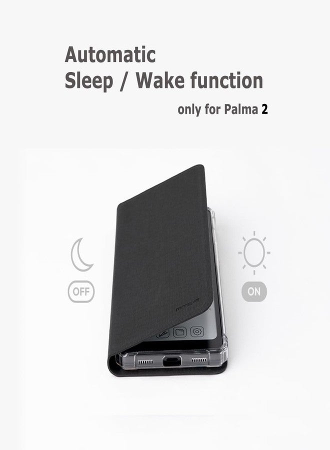 MITER 2in1 Case for Onyx Boox Palma 2 / Palma 1, Magnetic Detachable Flip Cover and Inner MagSafe Compatible TPU Jelly Case with Built-in Magnets with Auto Sleep/Wake Function for Palma2 (Gray) - Image 3