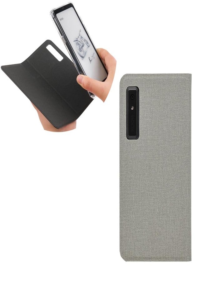 MITER 2in1 Case for Onyx Boox Palma 2 / Palma 1, Magnetic Detachable Flip Cover and Inner MagSafe Compatible TPU Jelly Case with Built-in Magnets with Auto Sleep/Wake Function for Palma2 (Gray) - Image 1