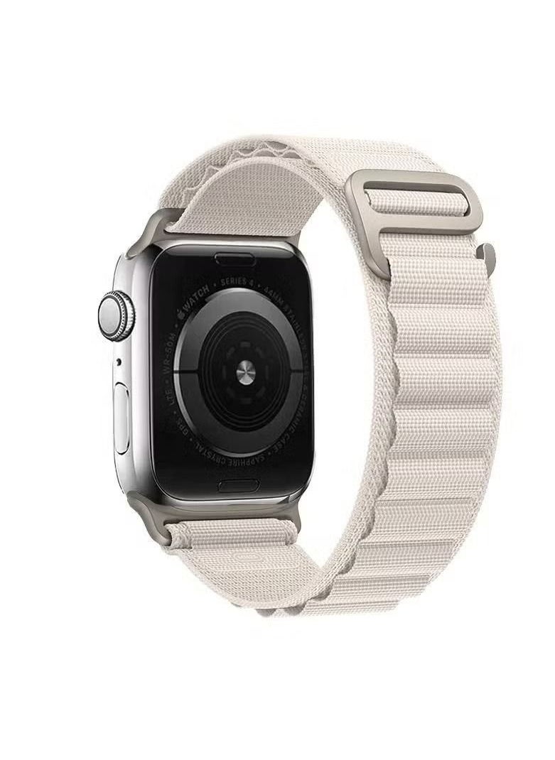 vesus - Replacement apple Watch Ultra Alpine Loop Band Strap Compatible with 49MM/45MM/44MM/42MM for All Series Starlight - Image 1
