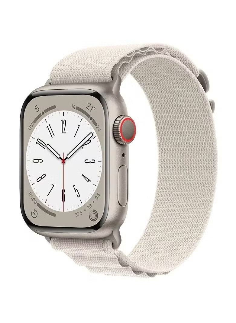 vesus - Replacement apple Watch Ultra Alpine Loop Band Strap Compatible with 49MM/45MM/44MM/42MM for All Series Starlight - Image 1